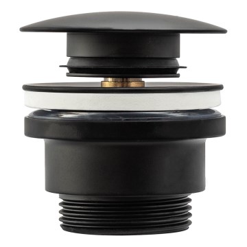 REA-A5216 - CLICK-CLACK изпускател за мивка Ø 6,4 см, черен