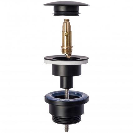REA-A5218 - Слив за мивка CLICK-CLACK, Ø 6,4 см, черен