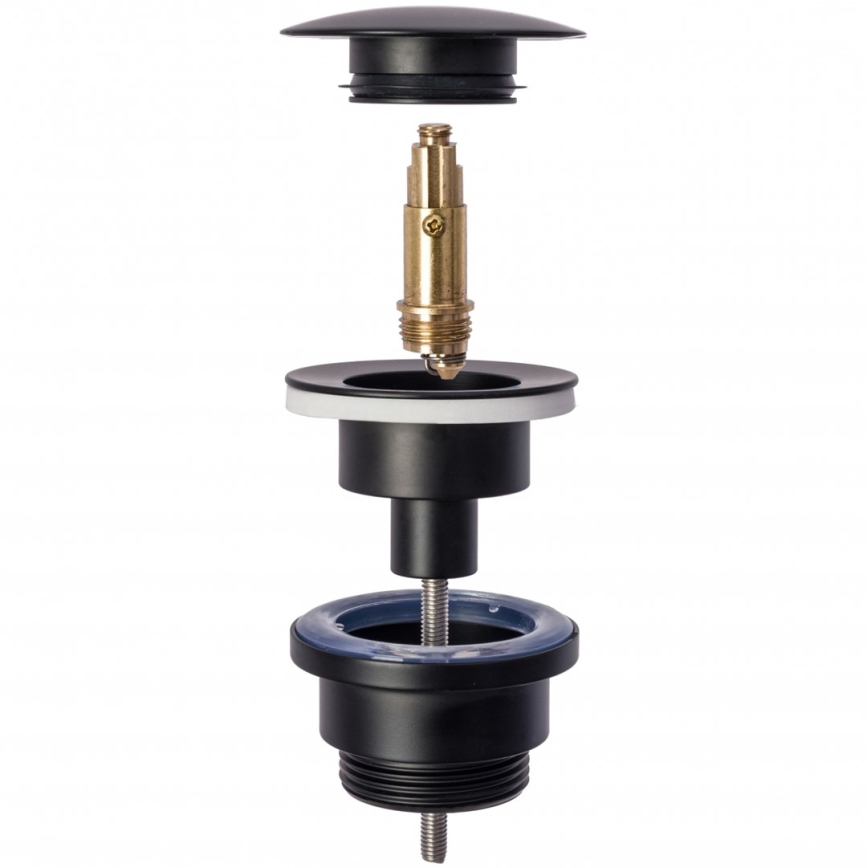 REA-A5218 - Слив за мивка CLICK-CLACK, Ø 6,4 см, черен