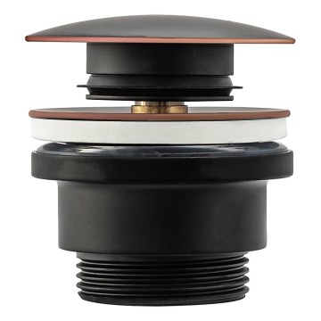 REA-A5218 - Слив за мивка CLICK-CLACK, Ø 6,4 см, черен