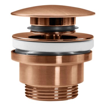 REA-A5632 - Изпускател за умивалник CLICK-CLACK, диаметър 6,4 см, с четкан меден финиш