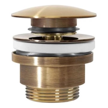 REA-A8110 - Щепсел за мивка CLICK-CLACK, Ø 6,4 см, златен
