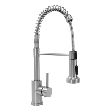 REA-B0417 - Смесител за мивка с изтегляща се душ слушалка COLIN 42,5 см никел