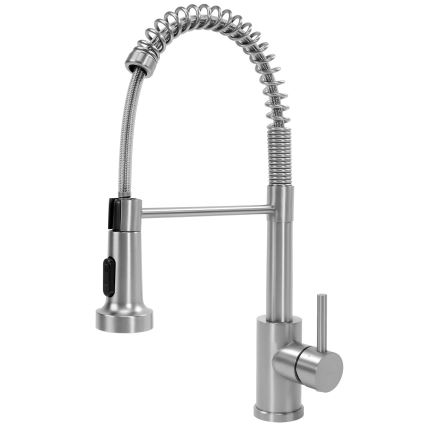 REA-B0417 - Смесител за мивка с изтегляща се душ слушалка COLIN 42,5 см никел