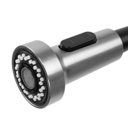 REA-B0417 - Смесител за мивка с изтегляща се душ слушалка COLIN 42,5 см никел