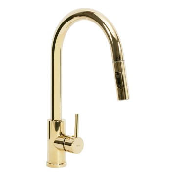 REA-B0669 - Кухненски смесител с изтегляща се душ-слушалка FRESH 39,5 см златист