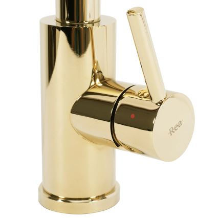 REA-B0669 - Кухненски смесител с изтегляща се душ-слушалка FRESH 39,5 см златист