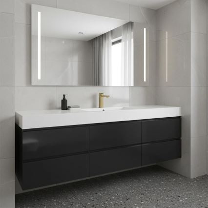 REA-B0976 - Смесител за мивка ARLO 17 см, четкано златно покритие