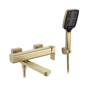 REA-B0979 - Комплект за вана ARLO с четкано златно покритие