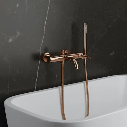 REA-B0980 - Комплект за вана LUNGO DIAMOND, четкано медно покритие