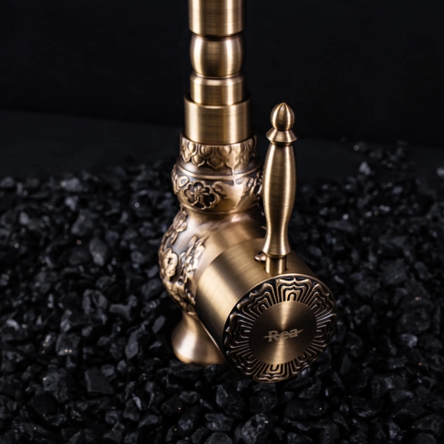 REA-B2500 - Смесител за умивалник VENICE, 32 см, матирано златно покритие