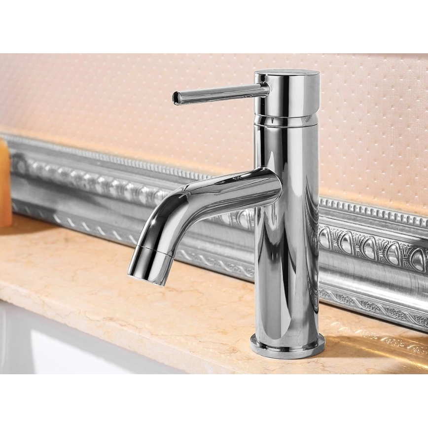 REA-B4101 - Смесител за умивалник LUNGO 16,5 см блестящ хром