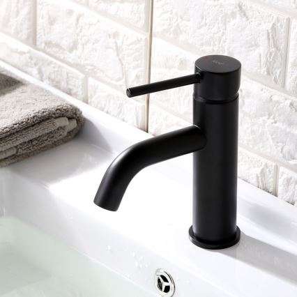 REA-B4102 - Смесител за мивка LUNGO 16,5 см, черен