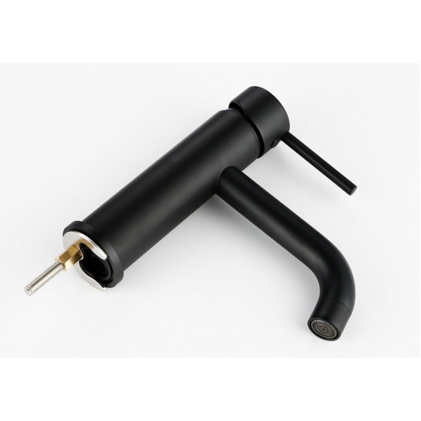 REA-B4102 - Смесител за мивка LUNGO 16,5 см, черен