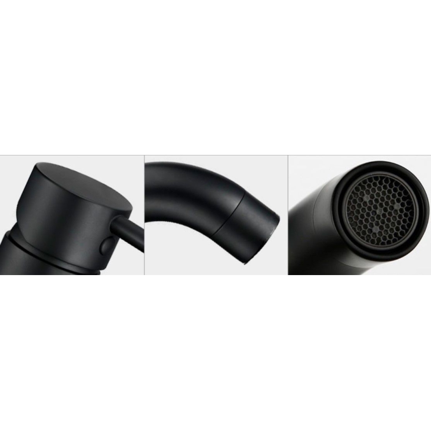 REA-B4102 - Смесител за мивка LUNGO 16,5 см, черен