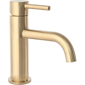 REA-B4527 - Смесител за мивка LUNGO 16,5 см, четкано златно покритие