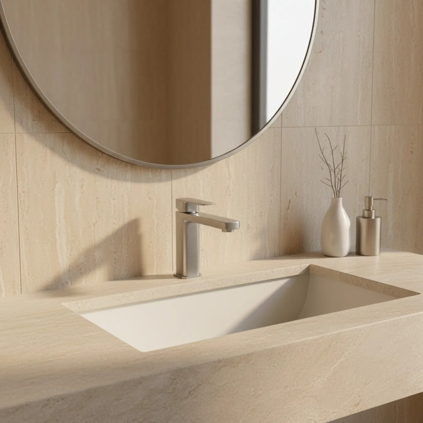 REA-B4589 - Смесител за умивалник ARLO 17 см никел