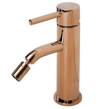REA-B4700 - Смесител за биде LUNGO 17 cm розово-златен