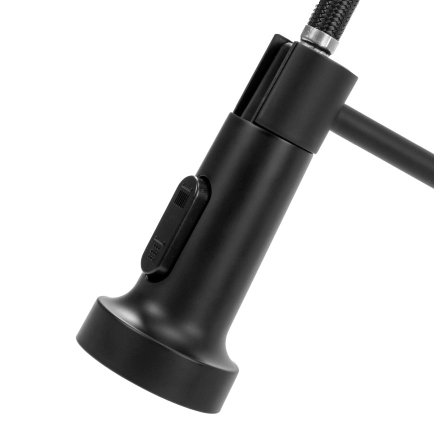 REA-B4820 - Смесител за мивка COLIN с изтегляща се душ глава, 42,5 cm, черен