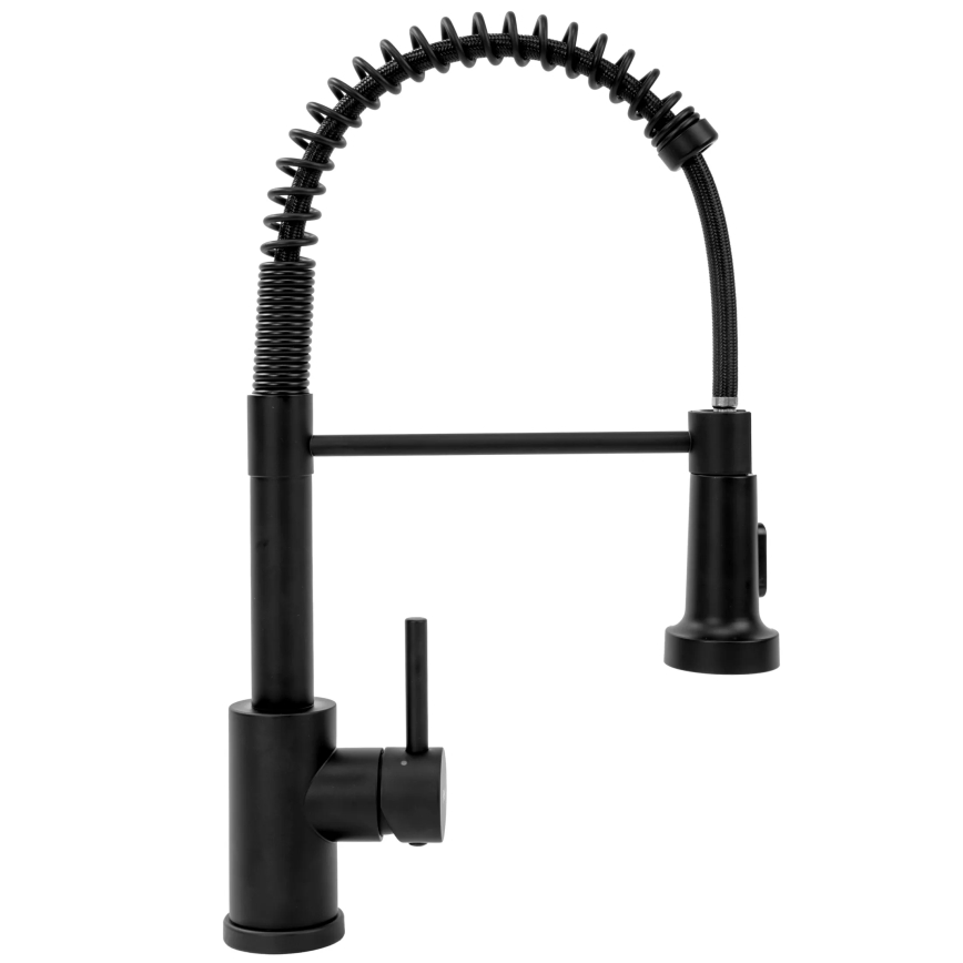 REA-B4820 - Смесител за мивка COLIN с изтегляща се душ глава, 42,5 cm, черен