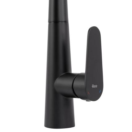 REA-B5313 - Смесител за мивка с изтегляща се лейка ROSS 43 cm черен