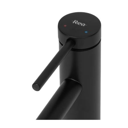 REA-B5320 - Смесител за мивка FOSS 29,5 см, матово черен