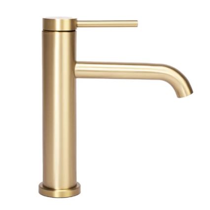 REA-B5323 - Смесител за мивка CLIF 20,5 см, сатеново златно покритие