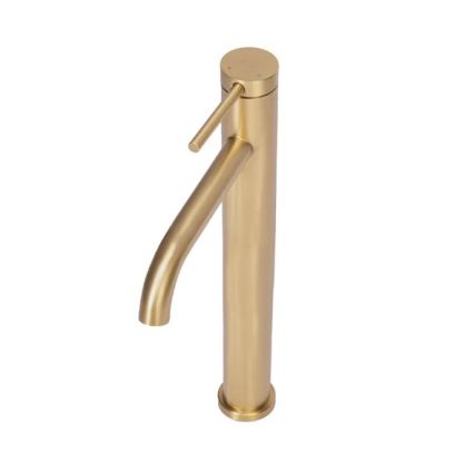 REA-B5329 - Смесител за умивалник CLIF 29,5 cm, четкано златно покритие