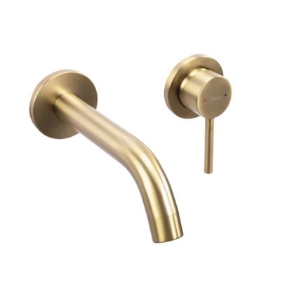 REA-B5334 - Смесител за умивалник за вграден монтаж OWEN, четкано злато