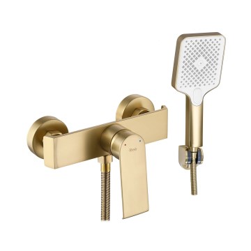 REA-B6403 - Душ комплект със смесител HASS, четкано злато