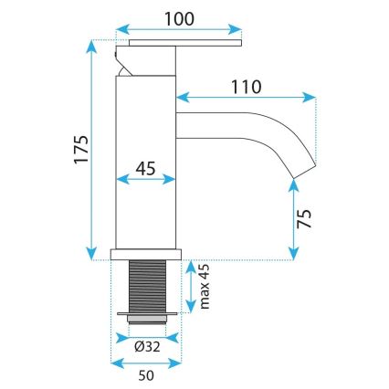 REA-B6444 - Смесител за мивка FOSTER 18,2 см златист