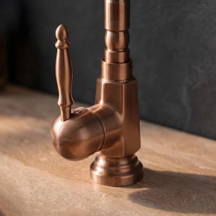 REA-B6528 - Смесител за умивалник BONA 28,5 cm четкан мед
