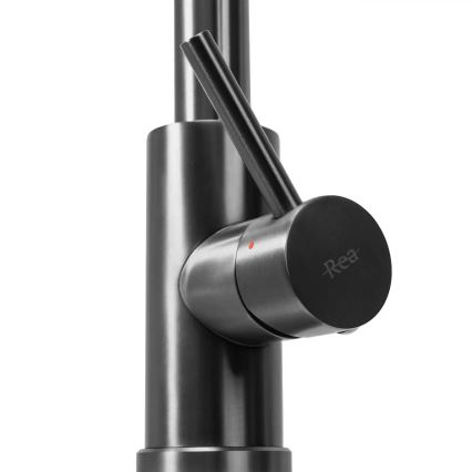 REA-B7437 - Кухненски смесител с изтегляема душ-слушалка FRESH 45 cm титан