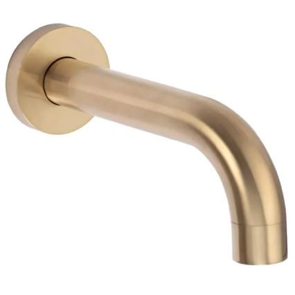 REA-B7503 - Комплект за вана с вграден смесител LUNGO, четкано злато