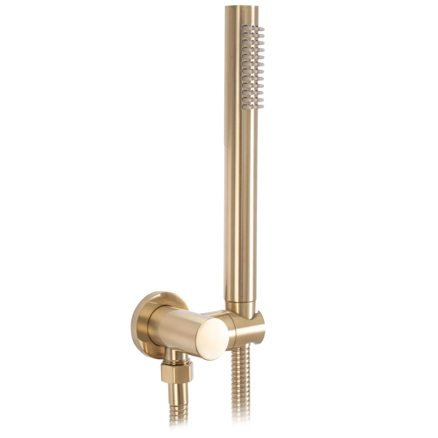 REA-B7503 - Комплект за вана с вграден смесител LUNGO, четкано злато