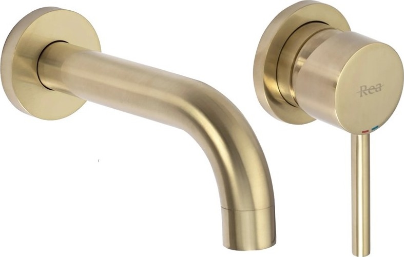 REA-B8652 - Вграден смесител за умивалник LUNGO, четкано злато