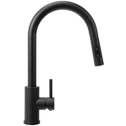 REA-B9147 - Смесител за мивка с изтеглящ се душ FRESH 39,5 см матово черен
