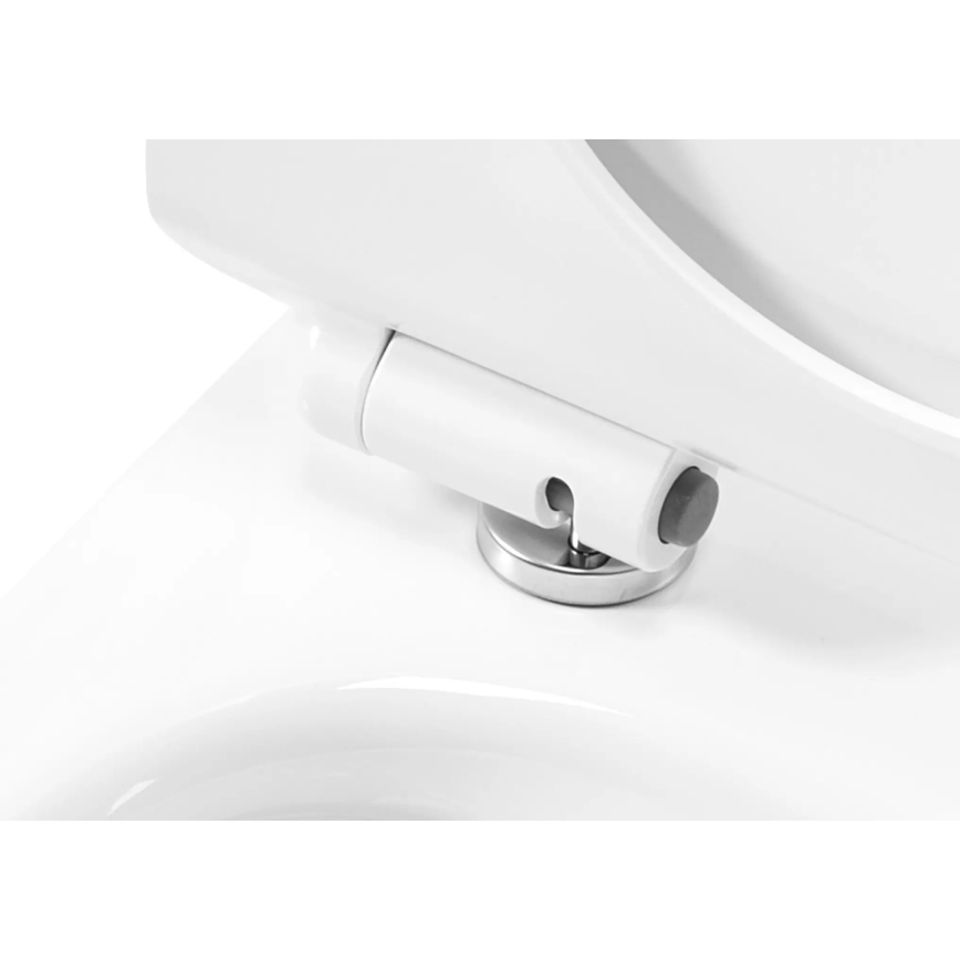 REA-C1400 - Конзолна тоалетна чиния с тоалетна седалка CARTER RIMLESS, керамика/бяла