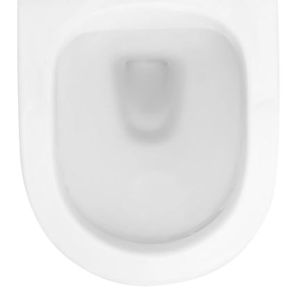 REA-C2760 - Подвесно WC с тоалетна седалка CARLO FLAT MINI RIMLESS керамика/бял гланц
