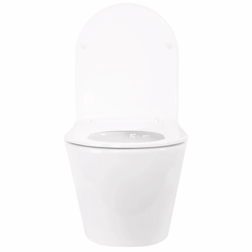 REA-C6800 - Подвесен WC с тоалетна седалка TITO TORNADO RIMLESS керамика/бяла