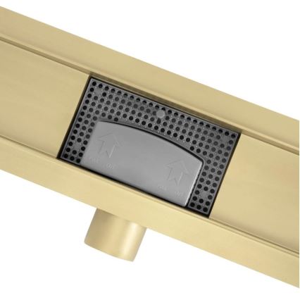 REA-G2562 - Дренажен канал NEOX 70 см, неръждаема стомана/златно покритие