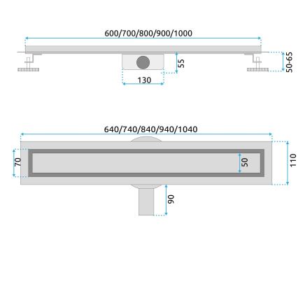 REA-G2742 - Дренажен улей NEOX PRO 70 см, златист