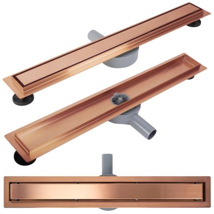 REA-G4801 - Дренажен канал NEOX PRO 70 cm четкана мед