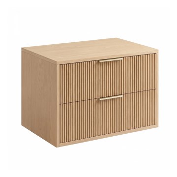 REA-M0408 - Висящ шкаф за баня под мивката MONO 60x47 cm бежов