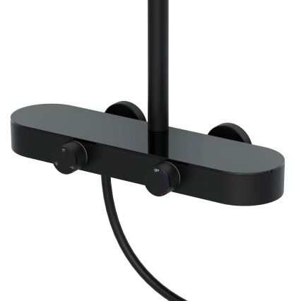 REA-P0360 - Комплект за душ с смесител CREO матово черно