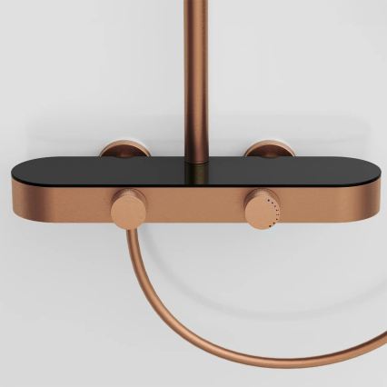 REA-P0362 - Комплект за душ CREO със смесител, четкана мед