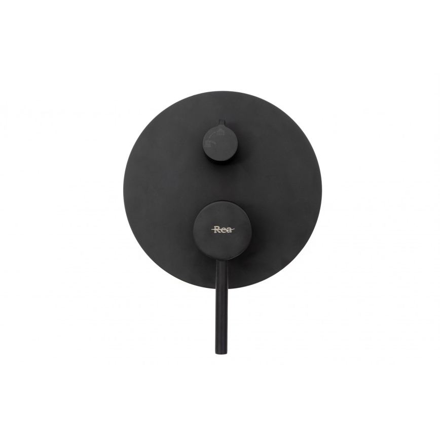 REA-P4100 - Душ комплект с вграден смесител LUNGO черен