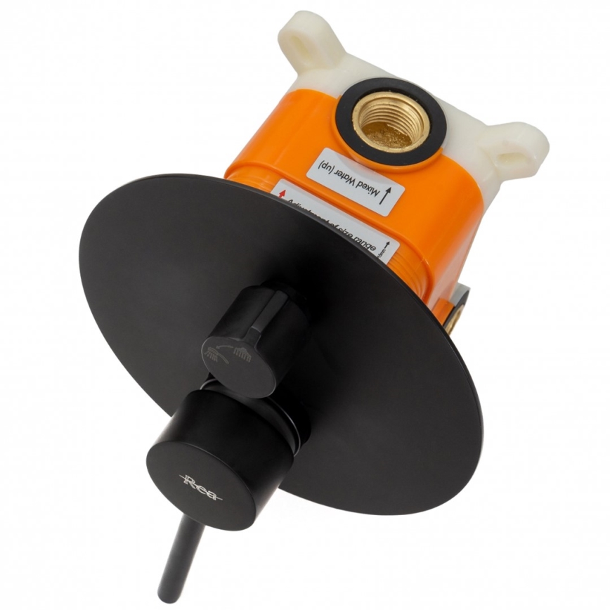 REA-P4100 - Душ комплект с вграден смесител LUNGO черен