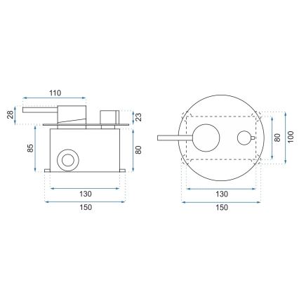 REA-P4100 - Душ комплект с вграден смесител LUNGO черен