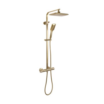 REA-P5004 - Комплект за душ с термостатен смесител TOM четкано злато